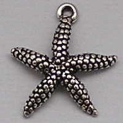 Bedel Zeester. 17mm. Oudzilverkleurig. (ook in grootverpakking).