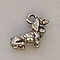 Bedel Tekkel. 10x16mm. Zilverkleurig. (ook in grootverpakking).