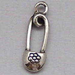 Bedel Veiligheidsspeld. 17mm. Verzilverd met harde beschermlaag. (ook in Grootverpakking).