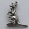 Charm Kangaroo. 15x17mm.