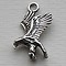 Bedel. Eagle. 17x24mm. Verzilverd met harde beschermlaag.
