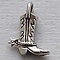 Cowboylaars. 17mm. Verzilverd met harde beschermlaag.