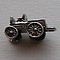 Bedel Open wagen. 8x18mm. Oudzilverkleurig. (ook in grootverpakking).