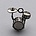 Bedel. Drumstel. 18mm. Verzilverd met harde beschermlaag.