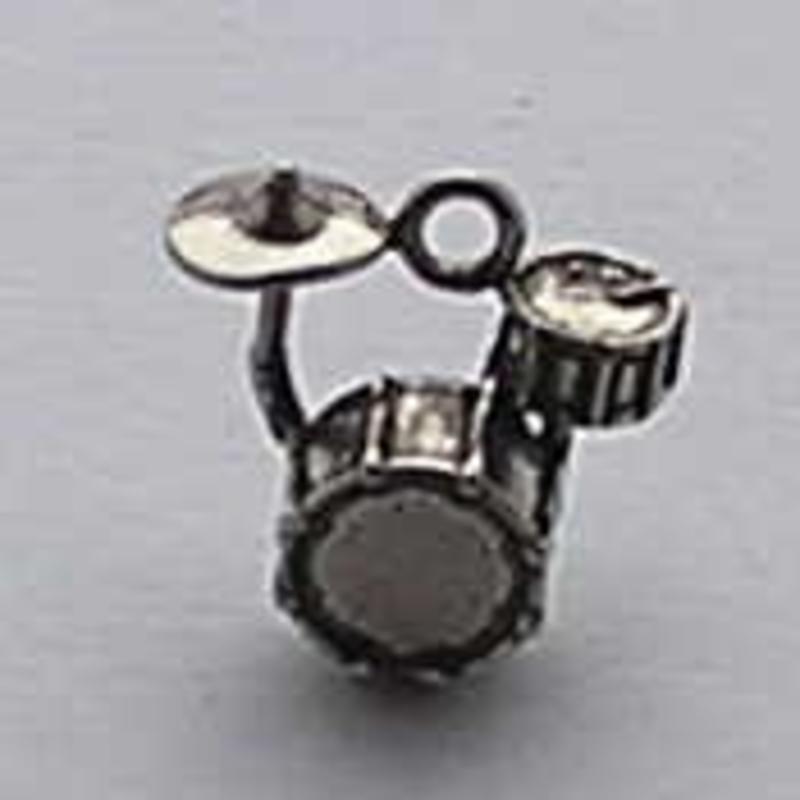 Bedel. Drumstel. 18mm. Verzilverd met harde beschermlaag. (ook in grootverpakking).