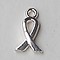 Awareness. Ribbon. 10x14.5mm. Silverplated.