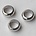 Plat Kraaltje. Oudzilverkleurig. 2x5mm. Rond. (geschikt voor veter) 10 stuks voor