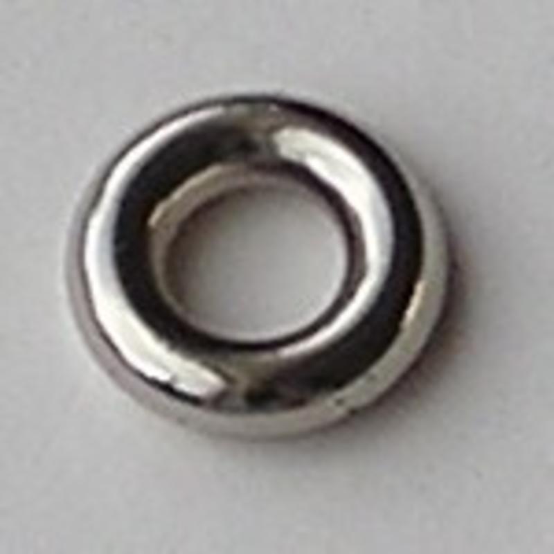 Ring Glad. 13mm. Oudzilverkleurig. Metal look. (ook in grootverpakking).