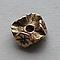 Tussenring bewerkt. 10mm. Oud Goud. Metallook