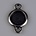 Tussenzetsel 2 ogen voor cabochon 12mm. Zilverkleurig.