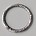 Plat bewerkte Metalen Ring. 48mm. Licht Matzilverkleurig.
