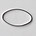 Zilverkleurige Brass gladde ovale dichte ring. 16x26mm. Hoogwaardige kwaliteit