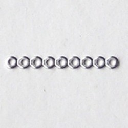 Verdeler 9 gaats. 3.5x30mm Plat. Brass. Zilverkleurig.