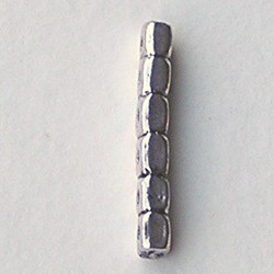 Verdeler. 35mm. Zilverkleurig voor 6 rijen.