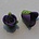 Fimo-Roosje. Kraal. Paars. 8mm.