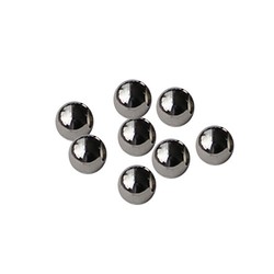 Metalen Kraal. 6mm. Rond glad Brass. Zilverkleurig. Hoogwaardige kwaliteit