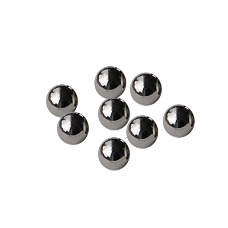 Metalen Kraal. 6mm. Rond glad Brass. Zilverkleurig. Hoogwaardige kwaliteit