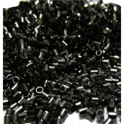 Knijpkralen. 2x2mm. Gun Metal. Buisjes. 100 stuks voor