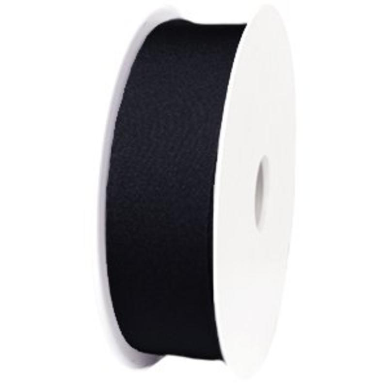 Ibiza Lint elastisch. 30mm. Black. Per 0.50 meter voor.