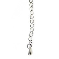 Extension chain. Silver. 6.5cm.