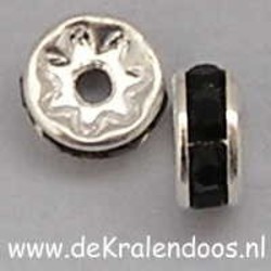 Strass-Rondel. 8mm. sp Jet.