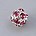 Strass-Bal. 8mm. Fuchsia.