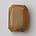 Glazen Steen 13x18mm. Shiny Brown Opal. (voor kastje 27504.01 en 27504.02)