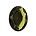 Plaksteen. Olivine. 18x25mm. Kunststof. Ovaal. Gefacetteerd.