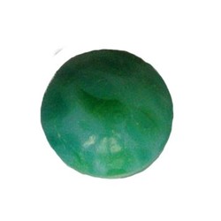 Cabochon. Gemeleerd Lichtgroen. Glas. Rond. 10mm.