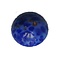 Cabochon. Gemeleerd Donkerblauw. Glas. Rond. 10mm.