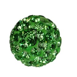 Shamballa Kraal. 10mm. Light Green.