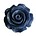 Resin Roos Groot. met platte onderkant. Lavendel. 30mm.
