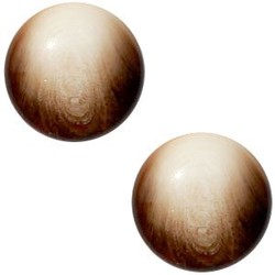 Polaris Cabochon. Rond. 20mm. Jaquard Dark Beige.