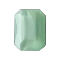 Glazen Steen 13x18mm. Shiny Lightgreen Opal. voor kastje 27504.01 en 27504.02