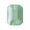 Glazen Steen 13x18mm. Shiny Lightgreen Opal. voor kastje 27504.01 en 27504.02