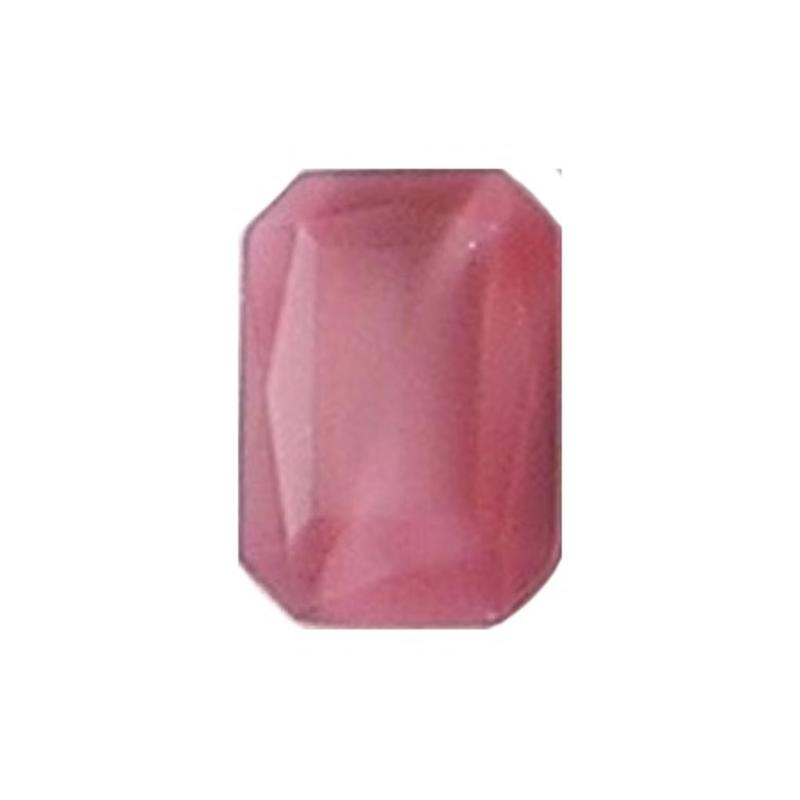 Glazen Steen 13x18mm. Shiny Rose Opal. voor kastje 27504.01 en 27504.02