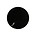 Cabochon. Zwart Opaque. Glas. Rond. 10mm.