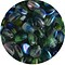 Pinch Bead. 3x5mm. Crystal Blue Green AB.