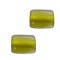 Glaskraal. 5x10mm. Tube. Geel Transparant