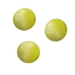 Glaskraal. 6mm. Tijgeroog. Geel 6 stuks voor