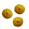 Glasperle. 2x5mm. Disc. Opaque gelb