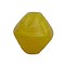 Glass bead. 10mm. Pyramide. Yellow
