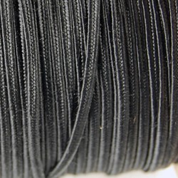 Soutache cord. Black. Per meter.