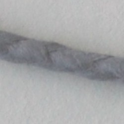 Wachsband. 3mm. Geflochtene bolo. Grau