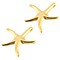 Starfish-Anhänger glatt. Gold 18mm.