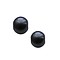 Satin gloss Ceramic Bead. 12mm. Anthracite. big hole