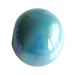 Ceramic Bead. 24mm. Blue Rainbow. big hole