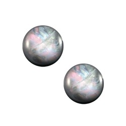 Polaris cabochon Pearl gray 12mm