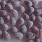 Glass bead drop. 5x7mm. Mat amethyst The hole is at the top of the bead. 100 pieces for.