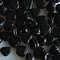 Glass bead heart. 5mm. Black. 100 pieces for.